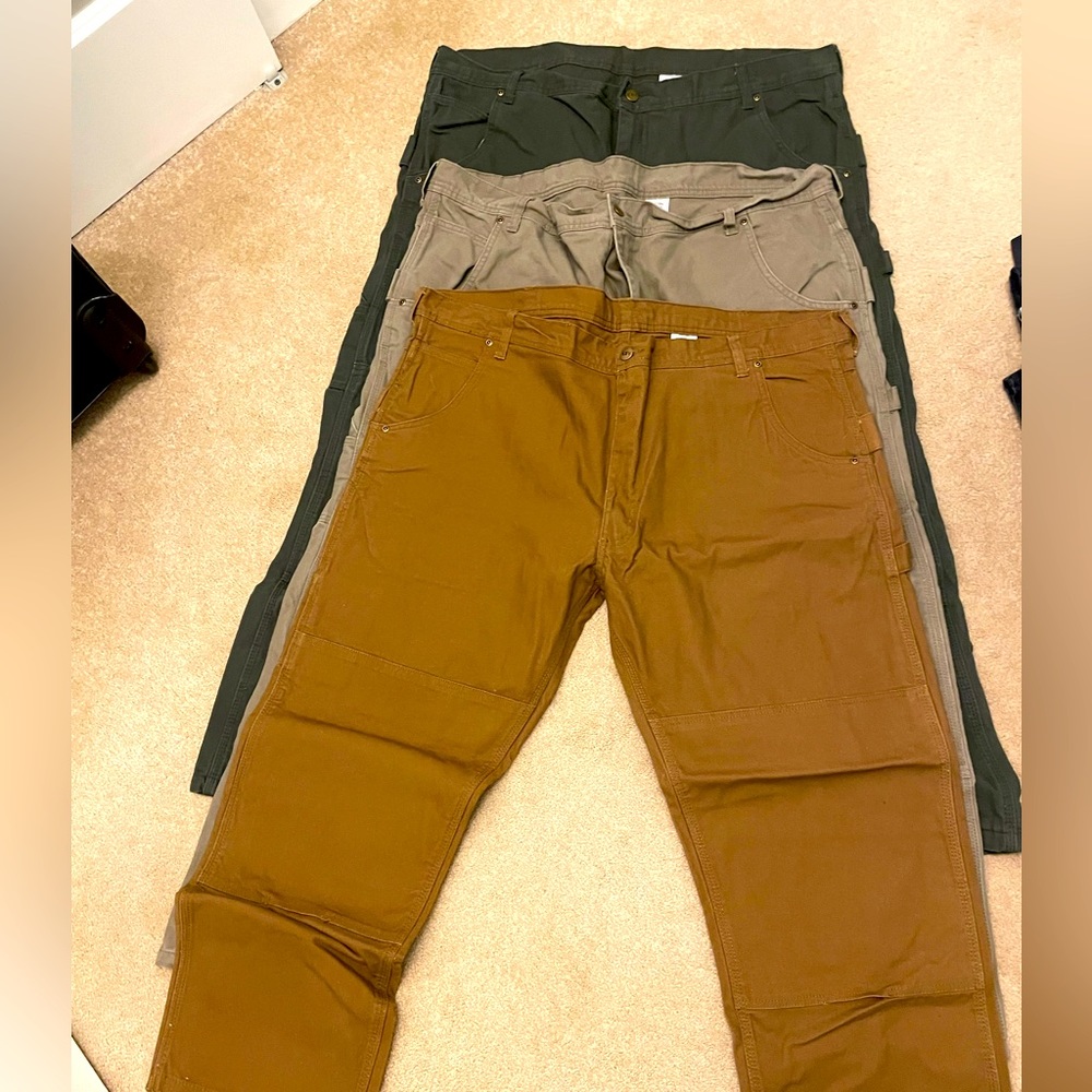 KEY Apparel Men's Contractor Grade Double Front Logger Dungaree Pants (3…